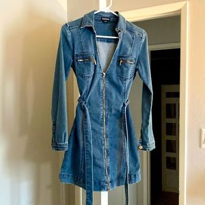 Bebe. Denim dress. Size 5.